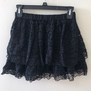 NWT Urban Kids black lace skirt